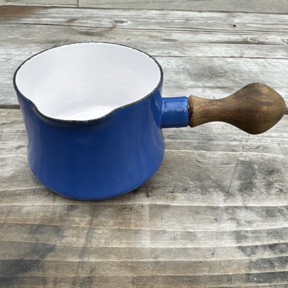 DANSK Kobenstyle CORNFLOWER BLUE Butter Warmer Enamel-Coated Steel Cookware